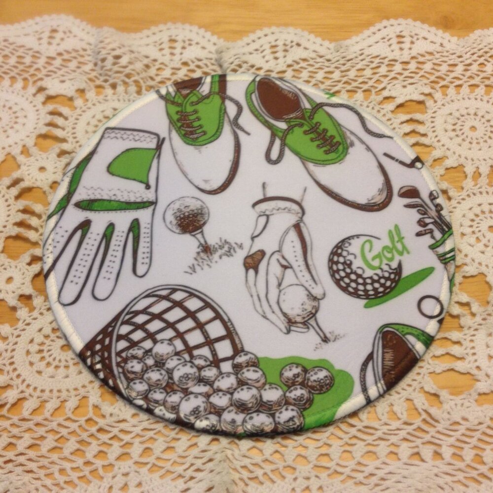 Golfer mouse pad, new